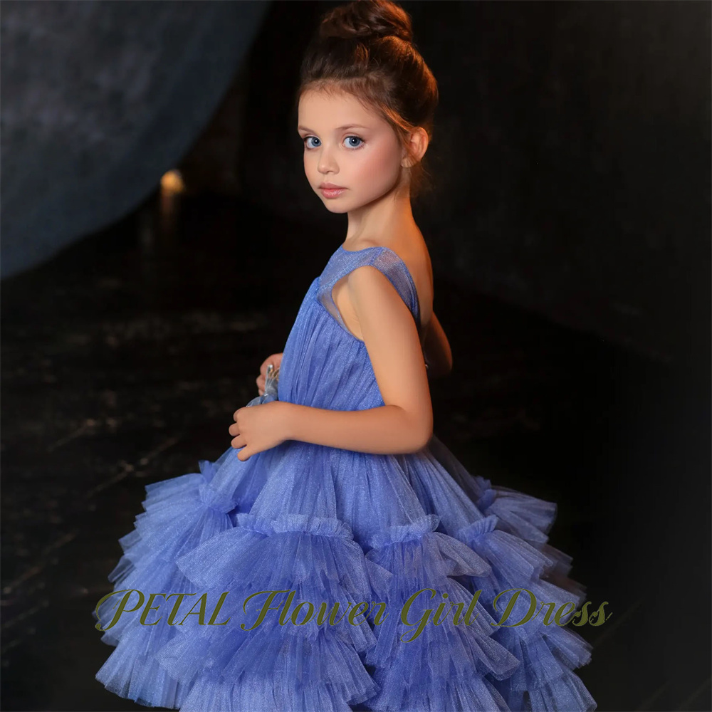 Petal Blue Sleeveless Children - Birthday Sash Glitter ulasan dan harga