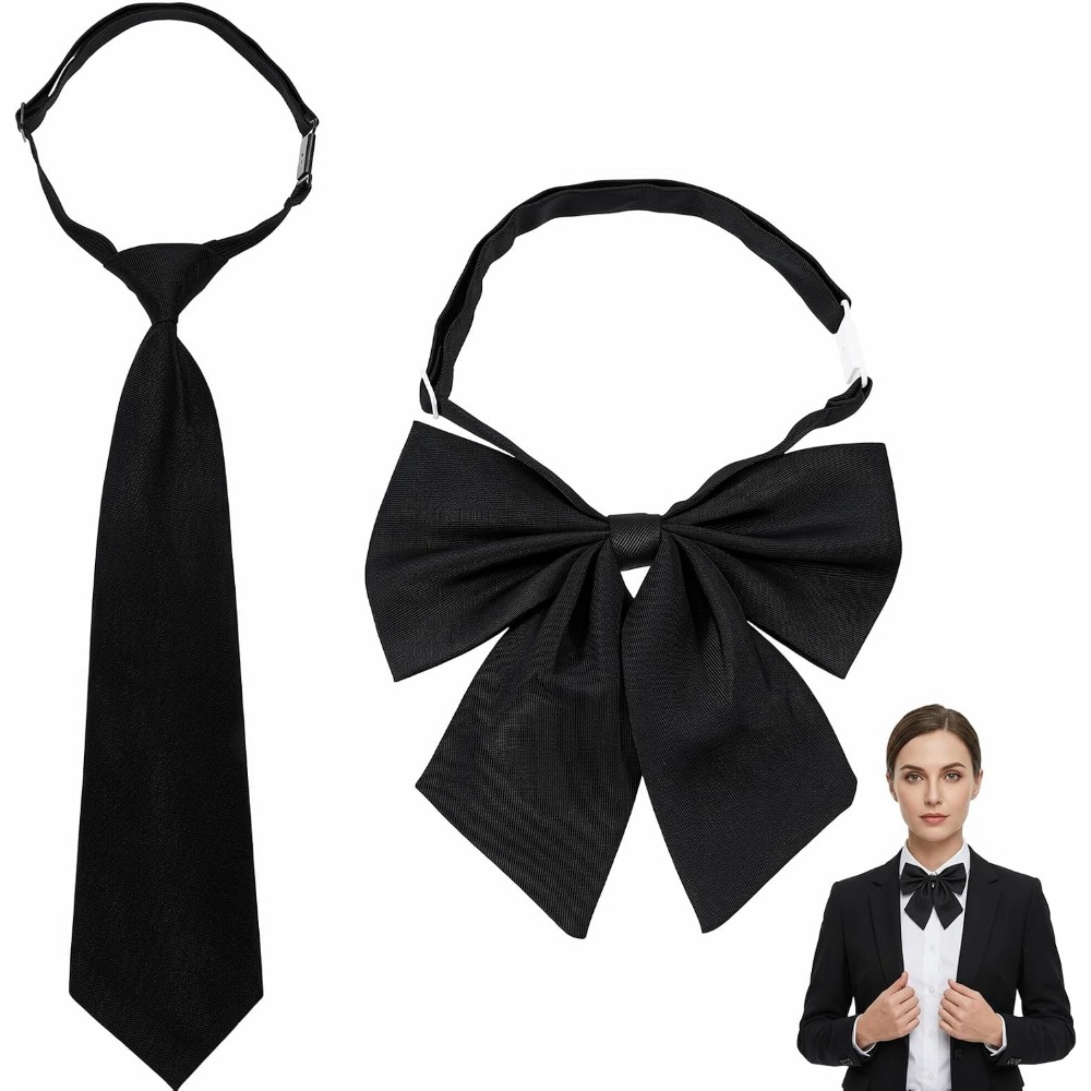 Black Bow Ties for Women, Larg - Event & Party Supply Photos ulasan dan harga