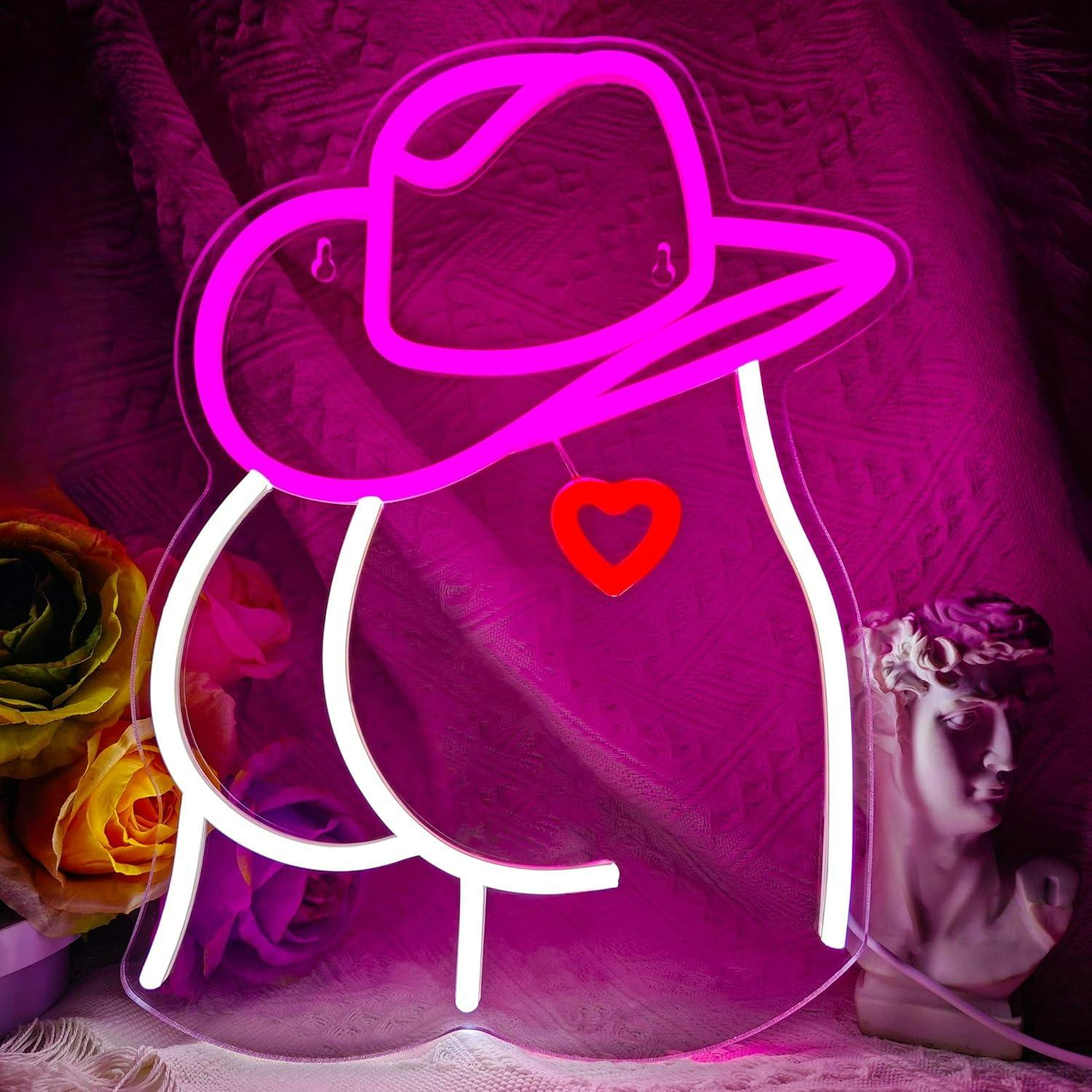 Cowgirl Neon Sign Dimmable LED - Neon Sign Party ulasan dan harga