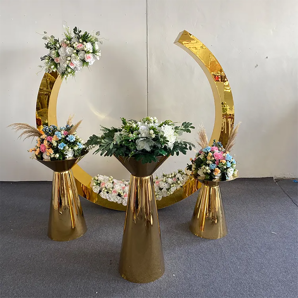Hot Sale Gold Trim Flower Acry - Party Event Supplier ulasan dan harga