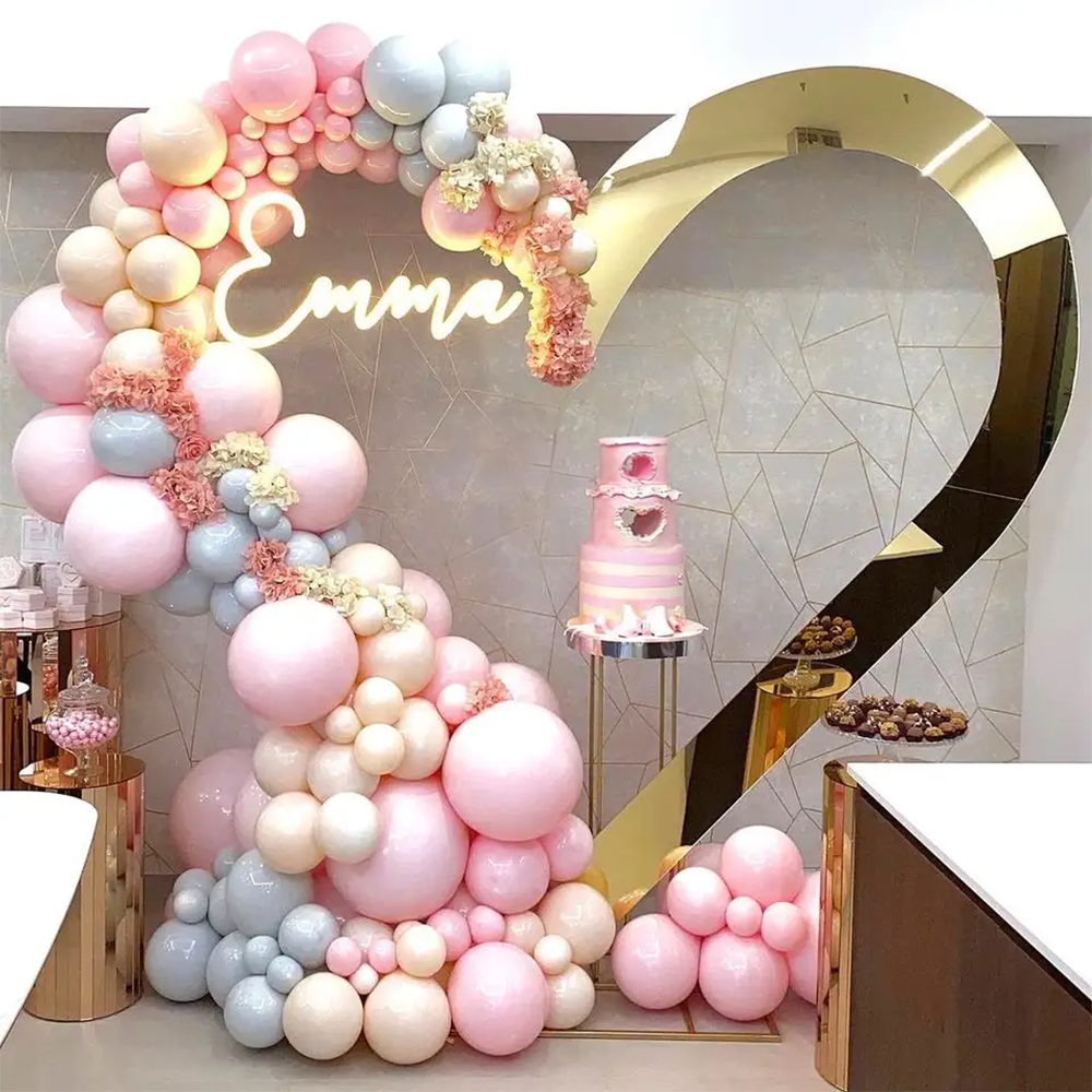 Hot Sale Gold Trim Flower Acry - Party Event Supplier ulasan dan harga