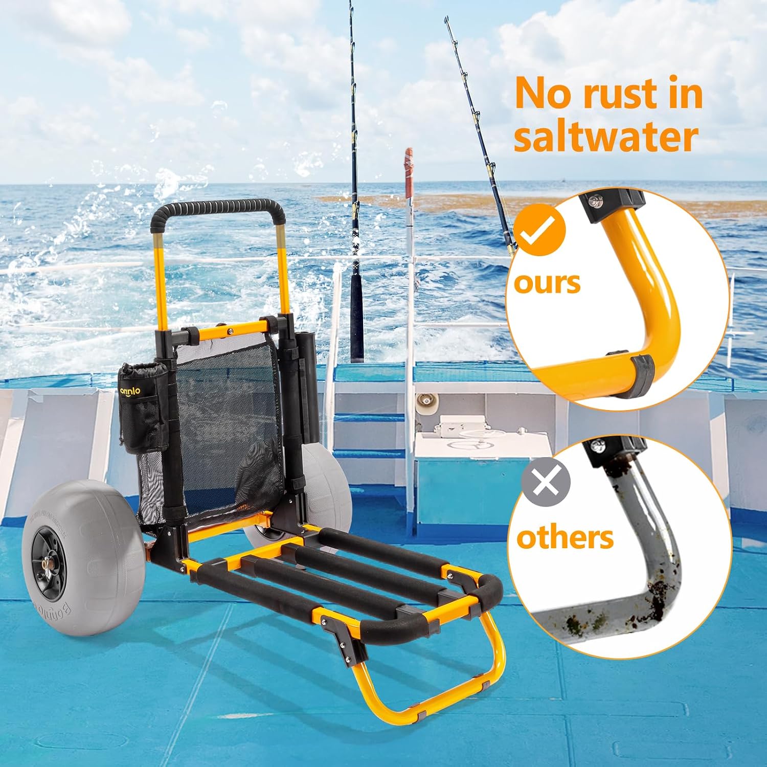 Bonnlo Beach Fishing Cart, Bea - Balloon Pump Hand ulasan dan harga