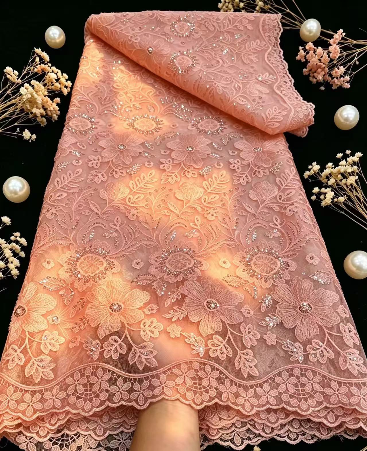 Pure French Tulle Net Sequins  - Glitter Tablecloth ulasan dan harga