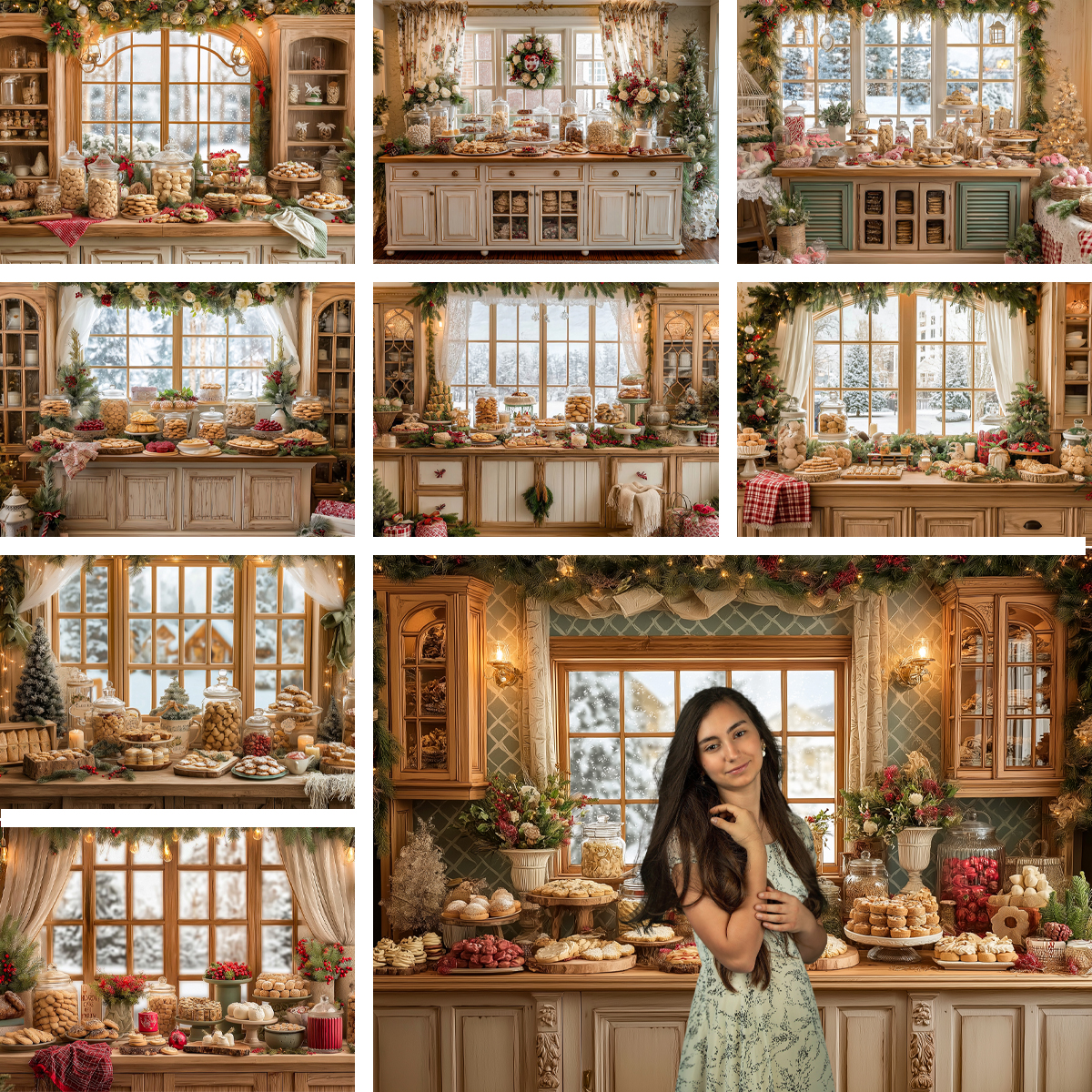 Christmas-Themed Dessert Table - Dessert Table Backdrop ulasan dan harga