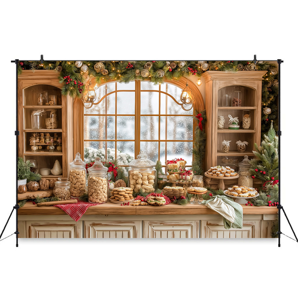 Christmas-Themed Dessert Table - Dessert Table Backdrop ulasan dan harga