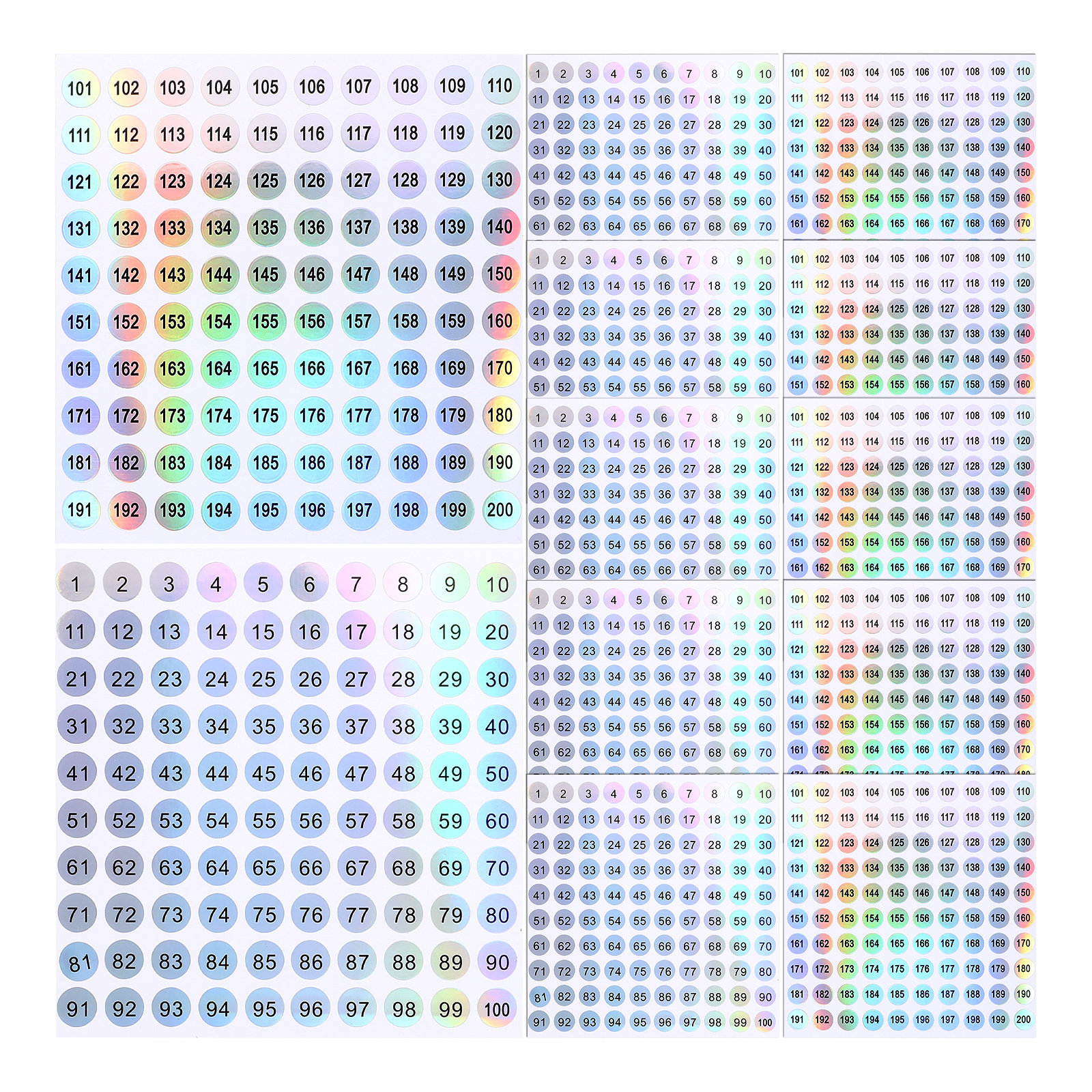 20 Sheets Clear Round Digital  - Event Party Box ulasan dan harga