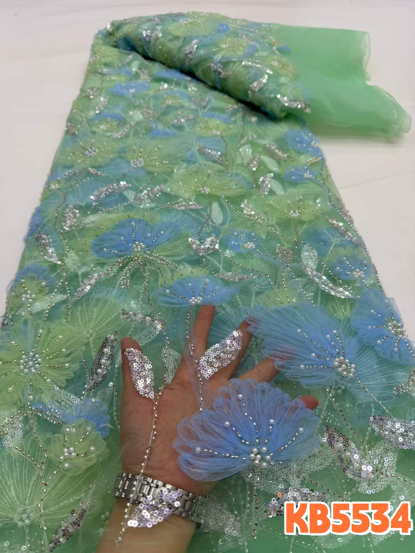 YALISI African 3d Flower Beade - Glitter Tablecloth ulasan dan harga