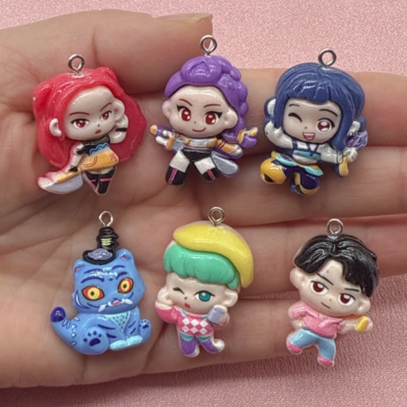 10pcs resin cartoon pendant, D - Event Party ulasan dan harga