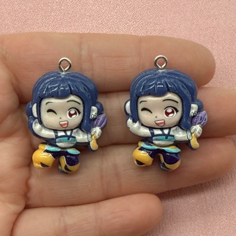 10pcs resin cartoon pendant, D - Event Party ulasan dan harga