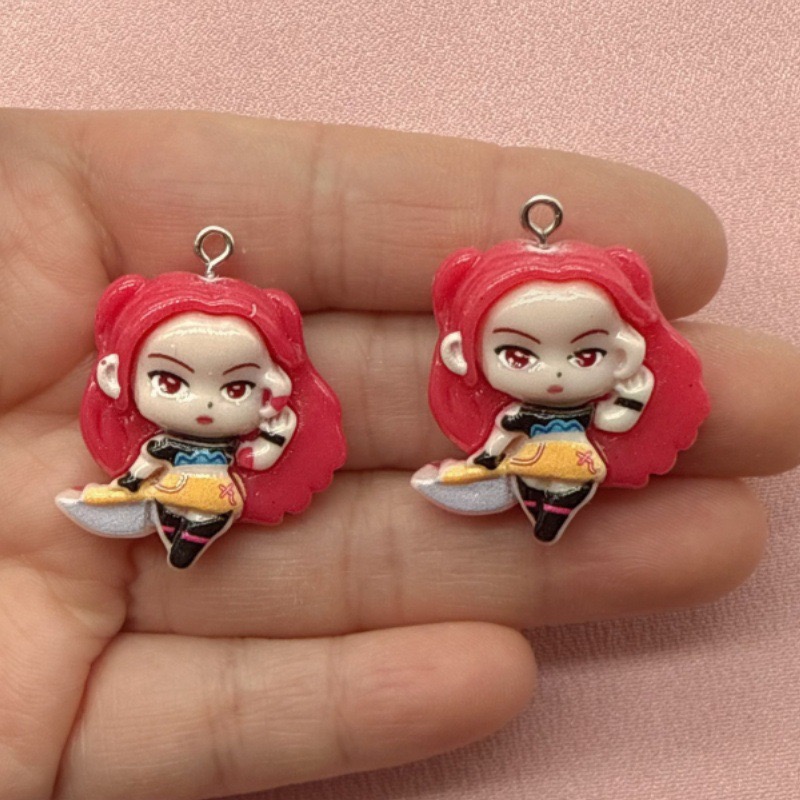10pcs resin cartoon pendant, D - Event Party ulasan dan harga