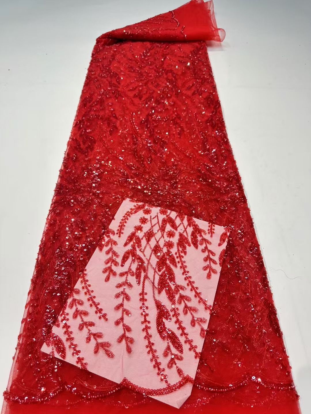 French Lace Fabrics 2026 High  - Glitter Tablecloth ulasan dan harga