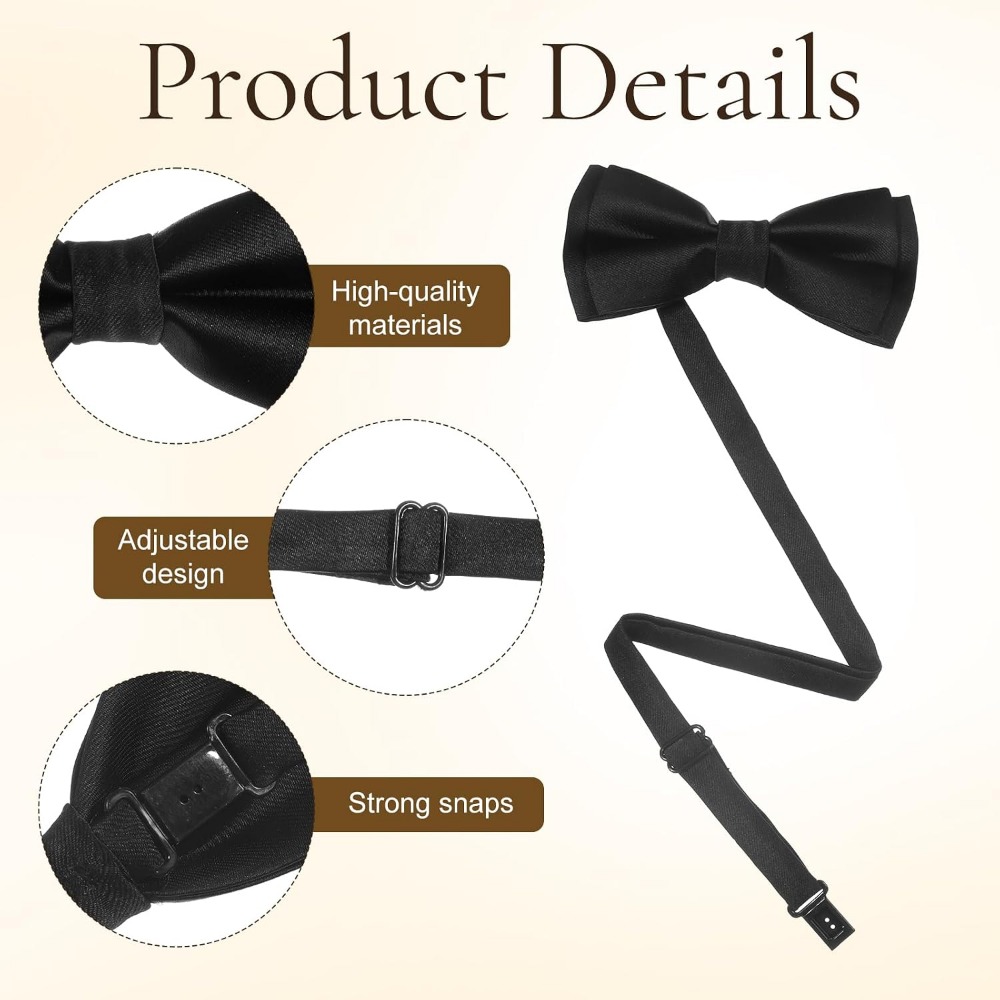 Men's Bow Ties, 2-Pack Solid C - Event & Party Supply Photos ulasan dan harga