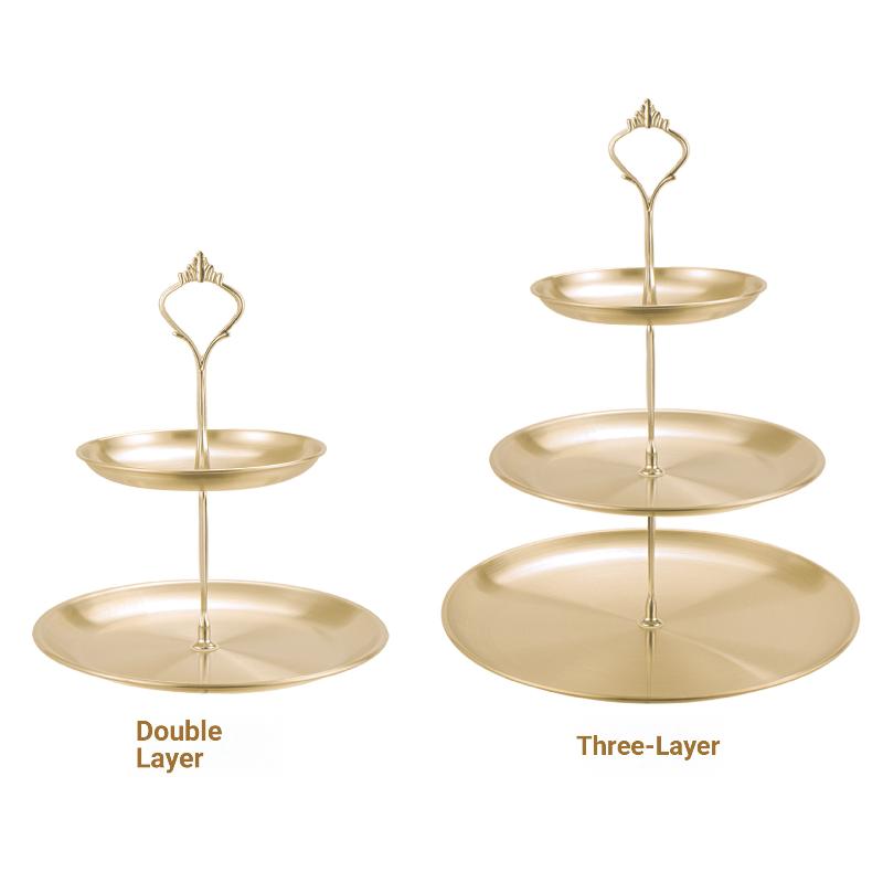 【CPI】Gold Silver 2/3-Tier Cake - Cupcake Stand Tier ulasan dan harga