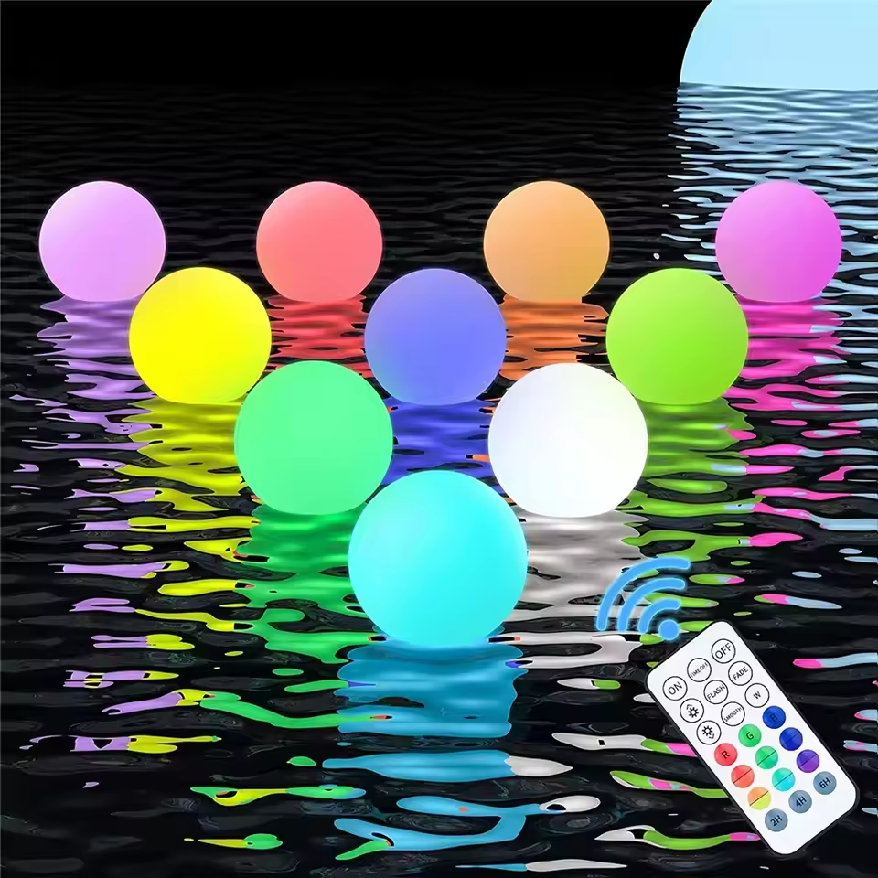 1-4PCS Floating Pool Lights wi - Led Balloon Light ulasan dan harga