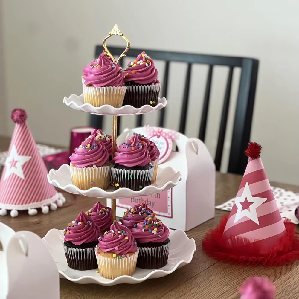 3 Tier Dessert Cupcake Stand W - Cupcake Stand Tier ulasan dan harga