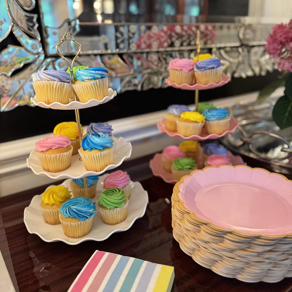3 Tier Dessert Cupcake Stand W - Cupcake Stand Tier ulasan dan harga