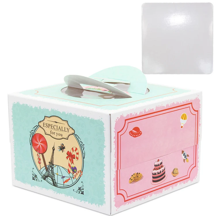5pcs 8inch cake box with windo - Party Event Supplier ulasan dan harga