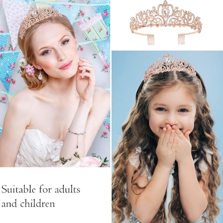 2Pcs Set Rhinestone Crystal Cr - Birthday Sash Glitter ulasan dan harga