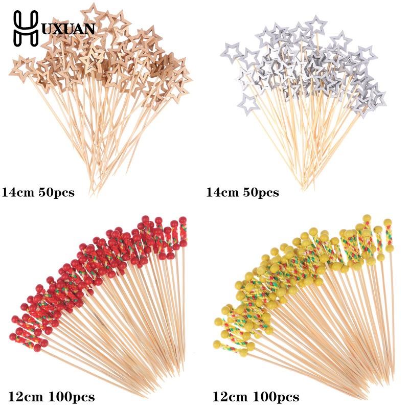 50/100Pcs Star Disposable Bamb - Centerpiece Stick ulasan dan harga