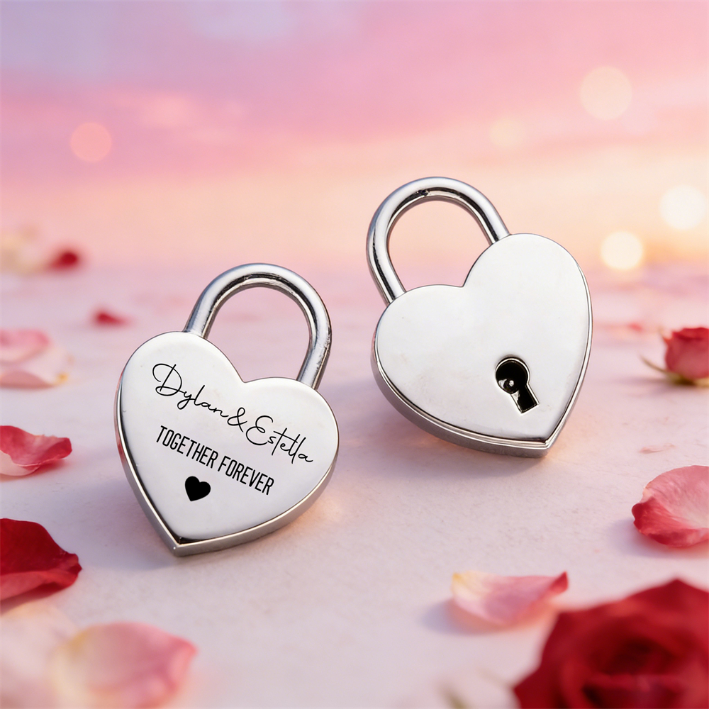 Custom Name Heart-Shaped Padlo - Eve Party ulasan dan harga