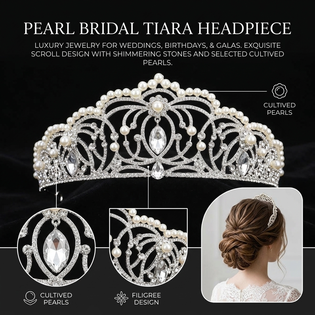 Rhinestone Crown for Wedding B - Event & Party Supply Photos ulasan dan harga