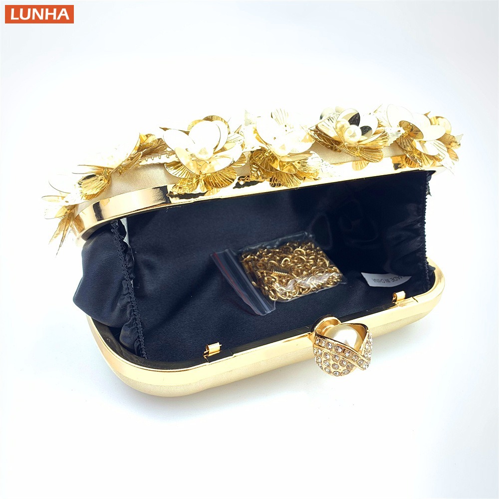 Women's Luxury Pearl Clutch Bo - Event Party Box ulasan dan harga