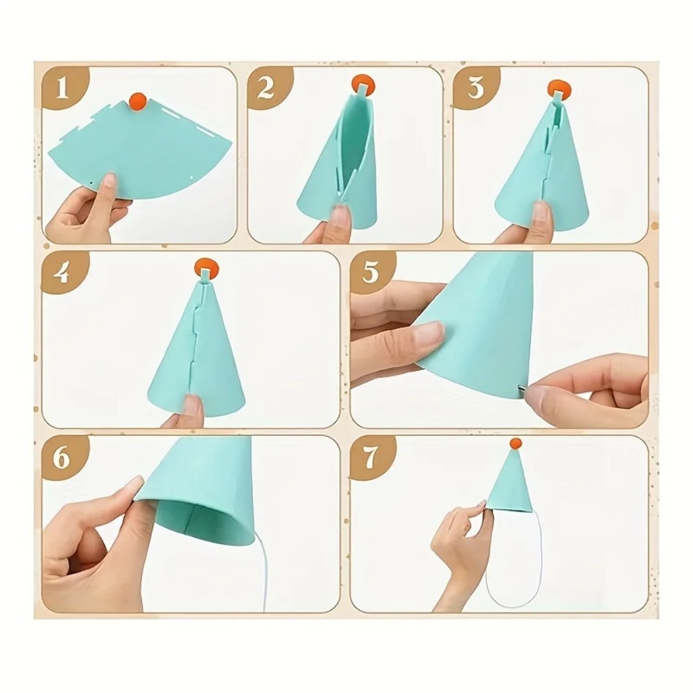 6 pcs Mini Party Hats: Lightwe - Party Hat Cone ulasan dan harga