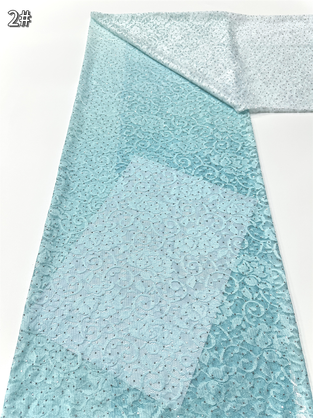 Nigerian Beaded Embroidery Lac - Glitter Tablecloth ulasan dan harga