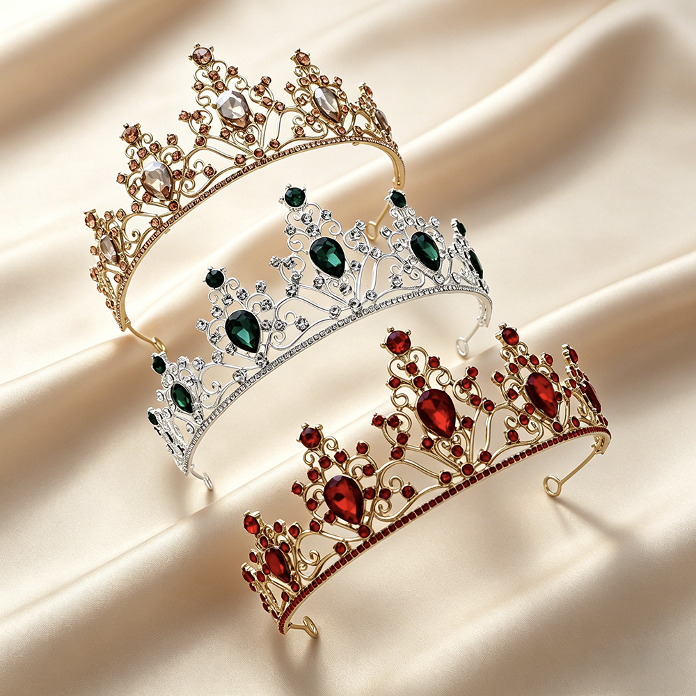 Baroque Bridal Tiara Sparkling - Event & Party Supply Photos ulasan dan harga