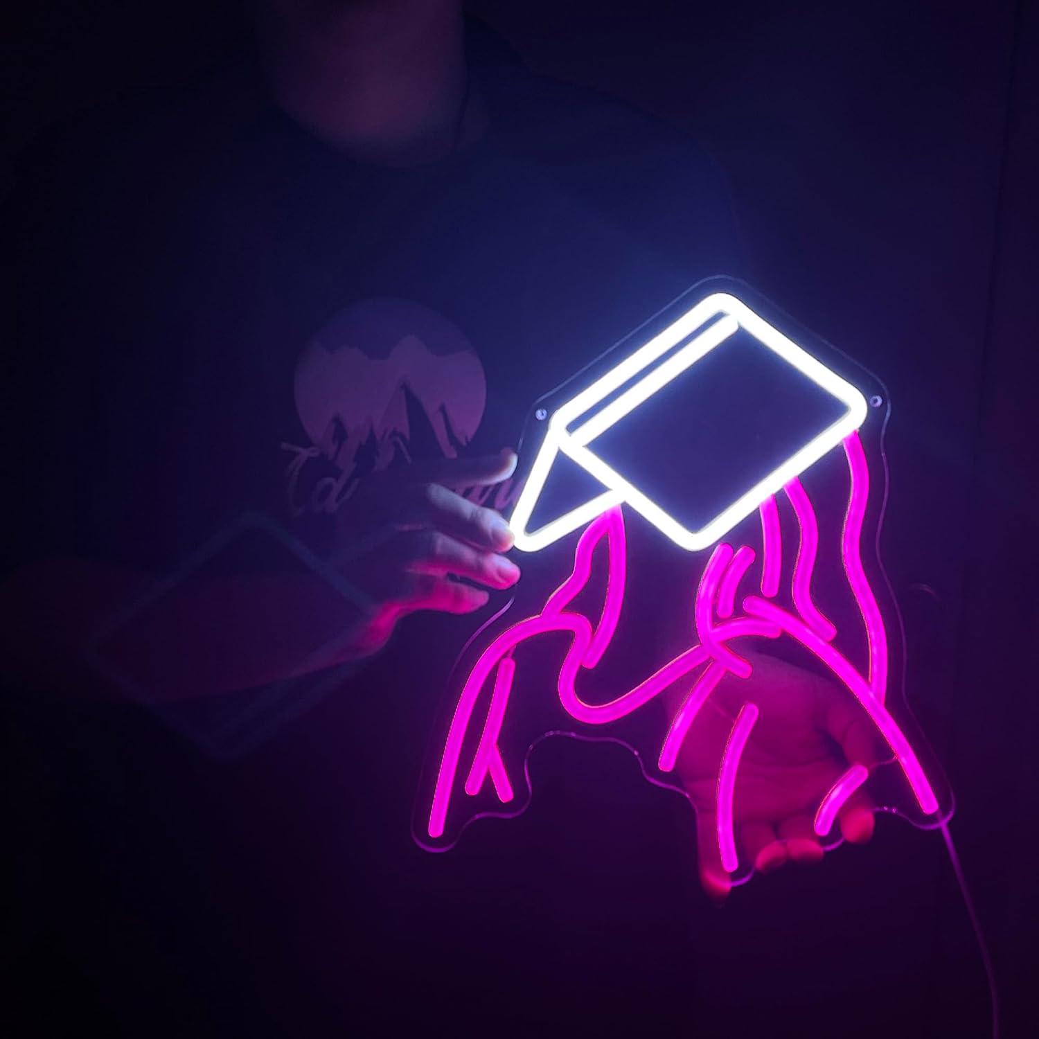 Reading Girl Neon Sign USB Dim - Neon Sign Party ulasan dan harga