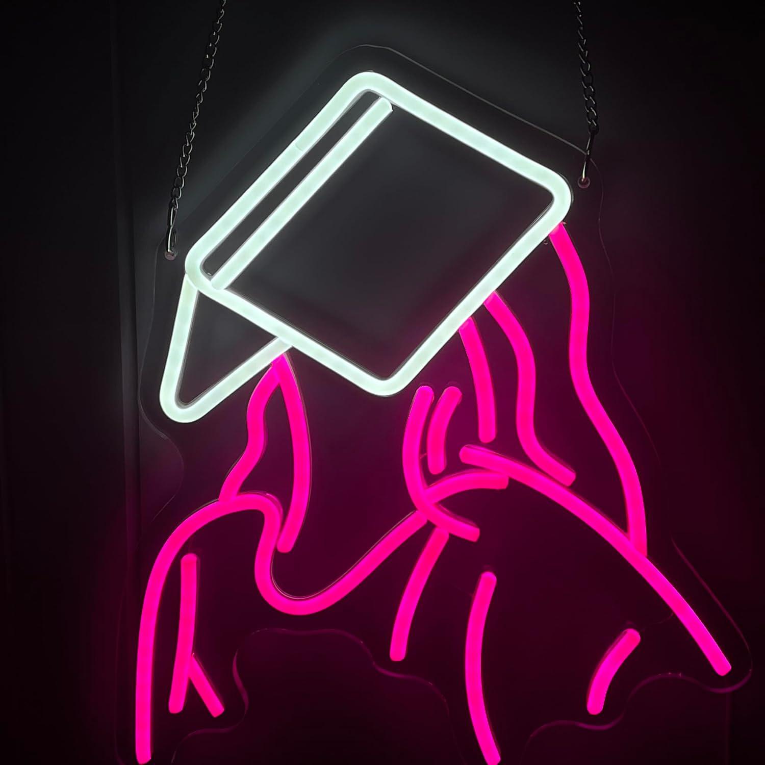 Reading Girl Neon Sign USB Dim - Neon Sign Party ulasan dan harga