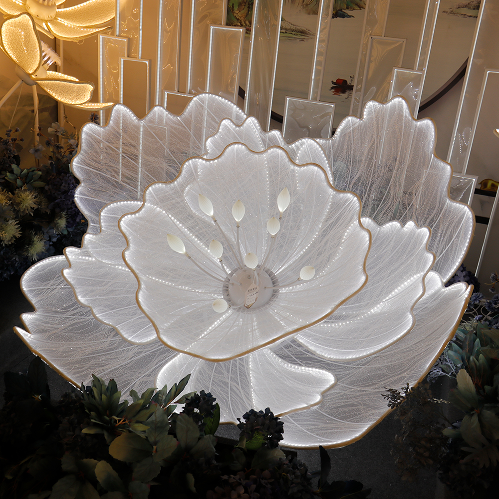 LED Giant White Flower Backdro - Event & Party Supply Photos ulasan dan harga