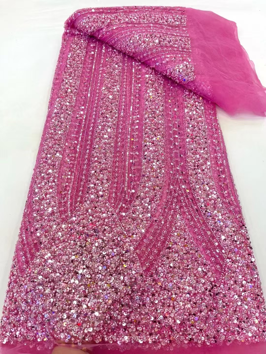 1 Yard Luxury african fabric f - Glitter Tablecloth ulasan dan harga