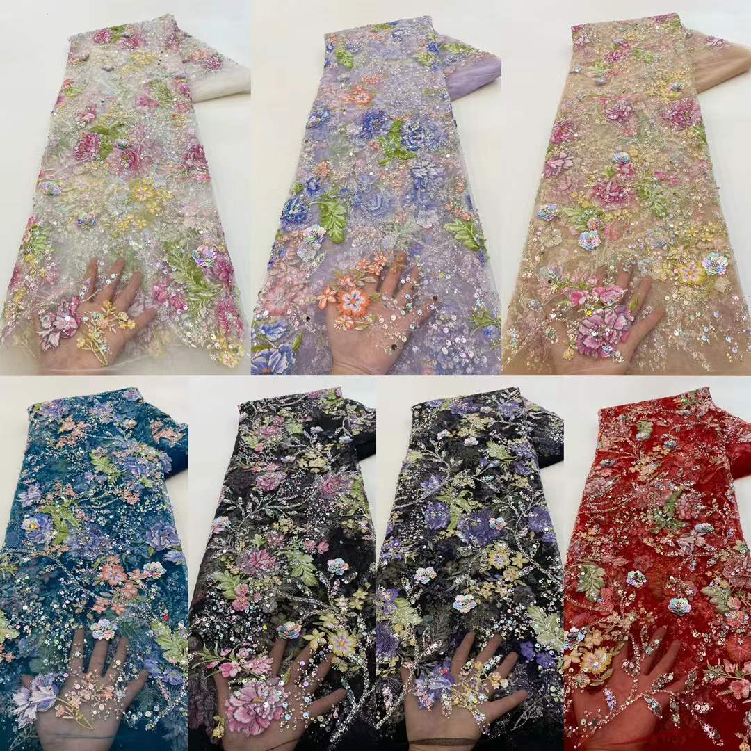 African Lace Fabric 2026 High  - Glitter Tablecloth ulasan dan harga