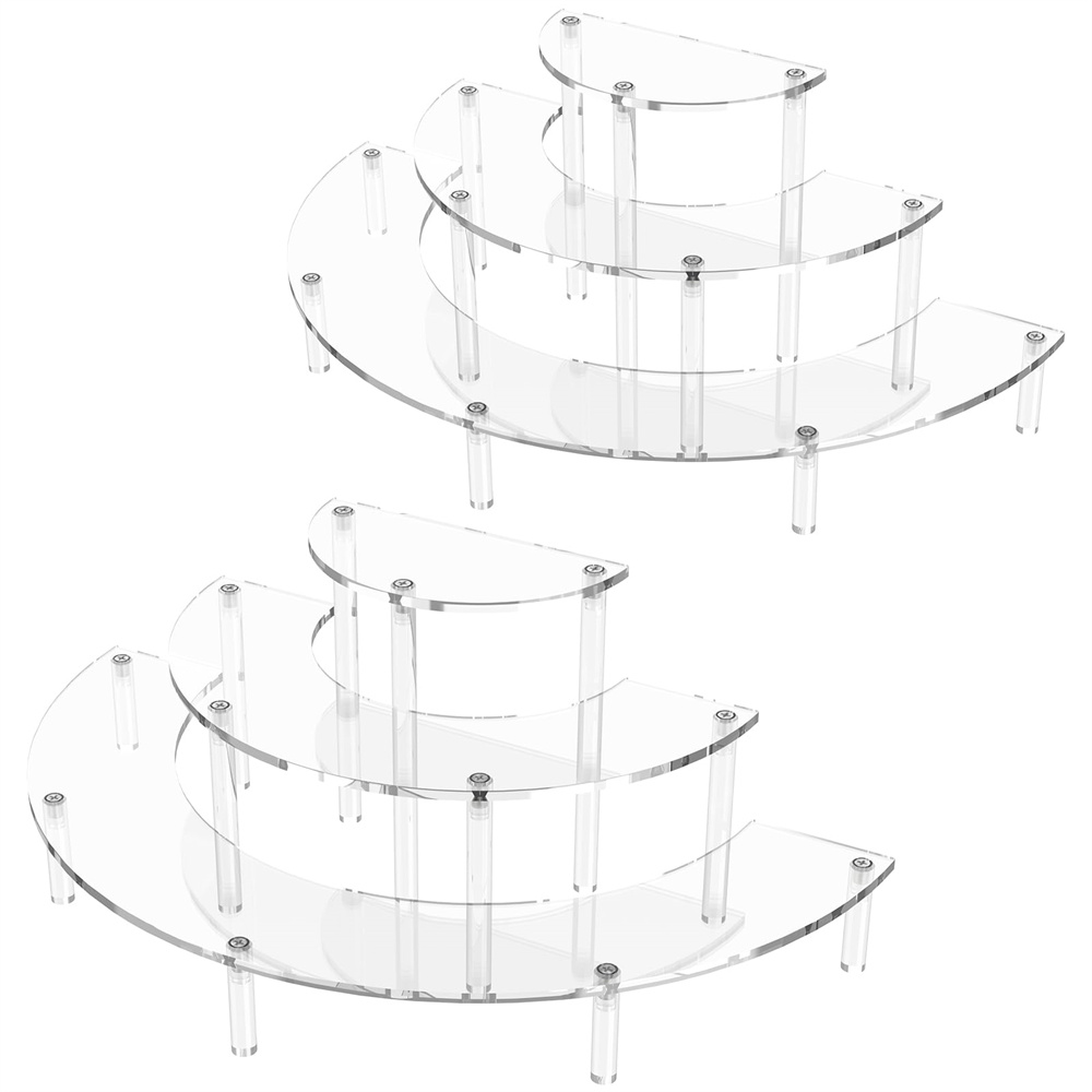 1/2pack Acrylic Display Riser  - Cupcake Stand Tier ulasan dan harga