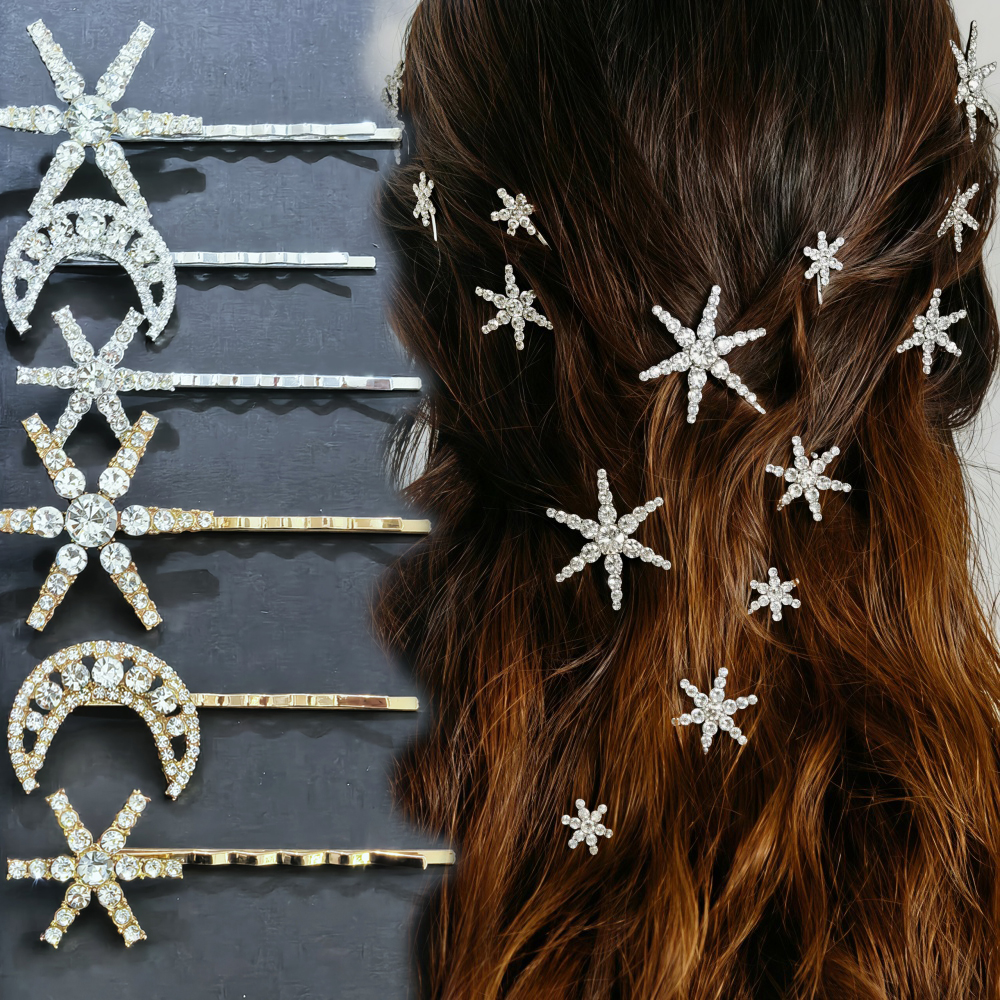 3/4 pcs set Crystal Star Hairp - Event Suppliers ulasan dan harga