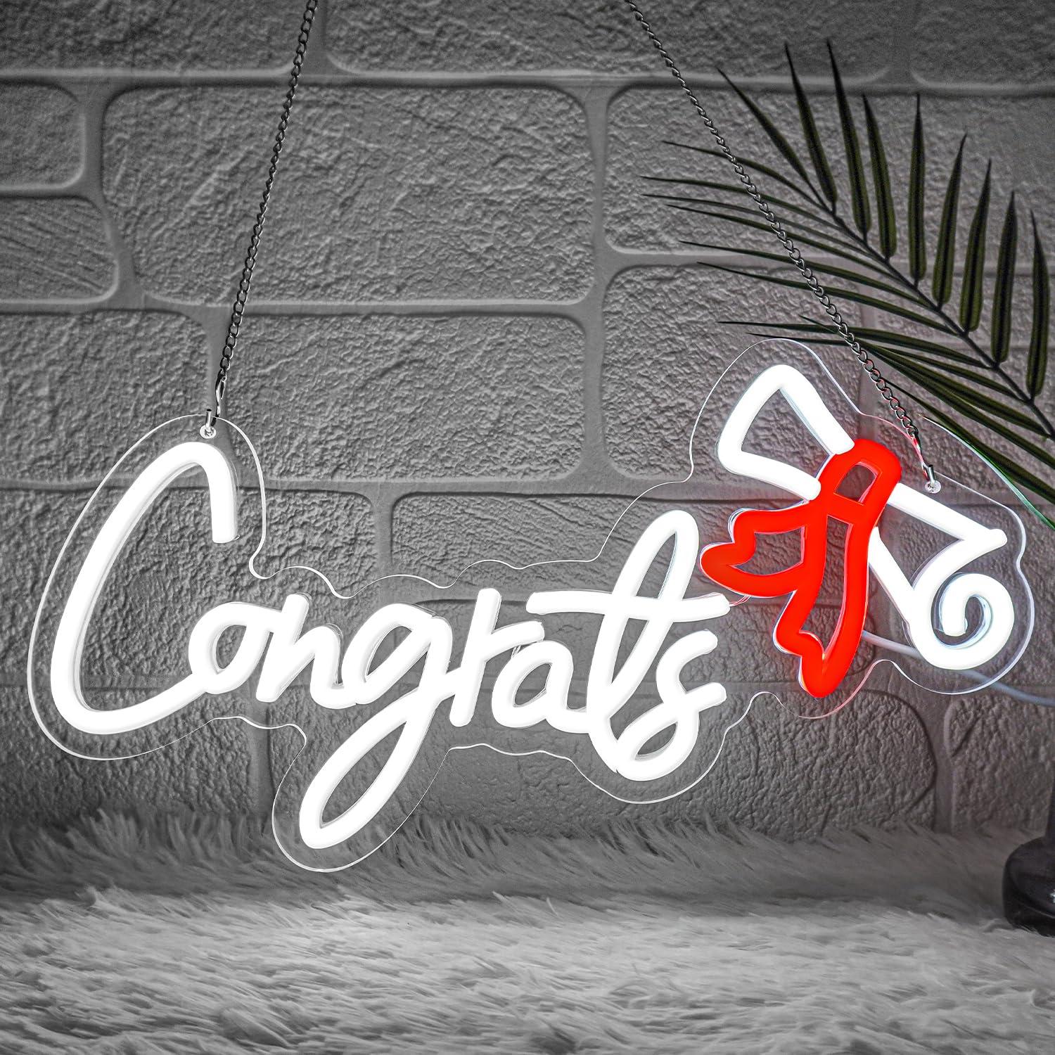 Congrats Graduation Neon Sign  - Neon Sign Party ulasan dan harga