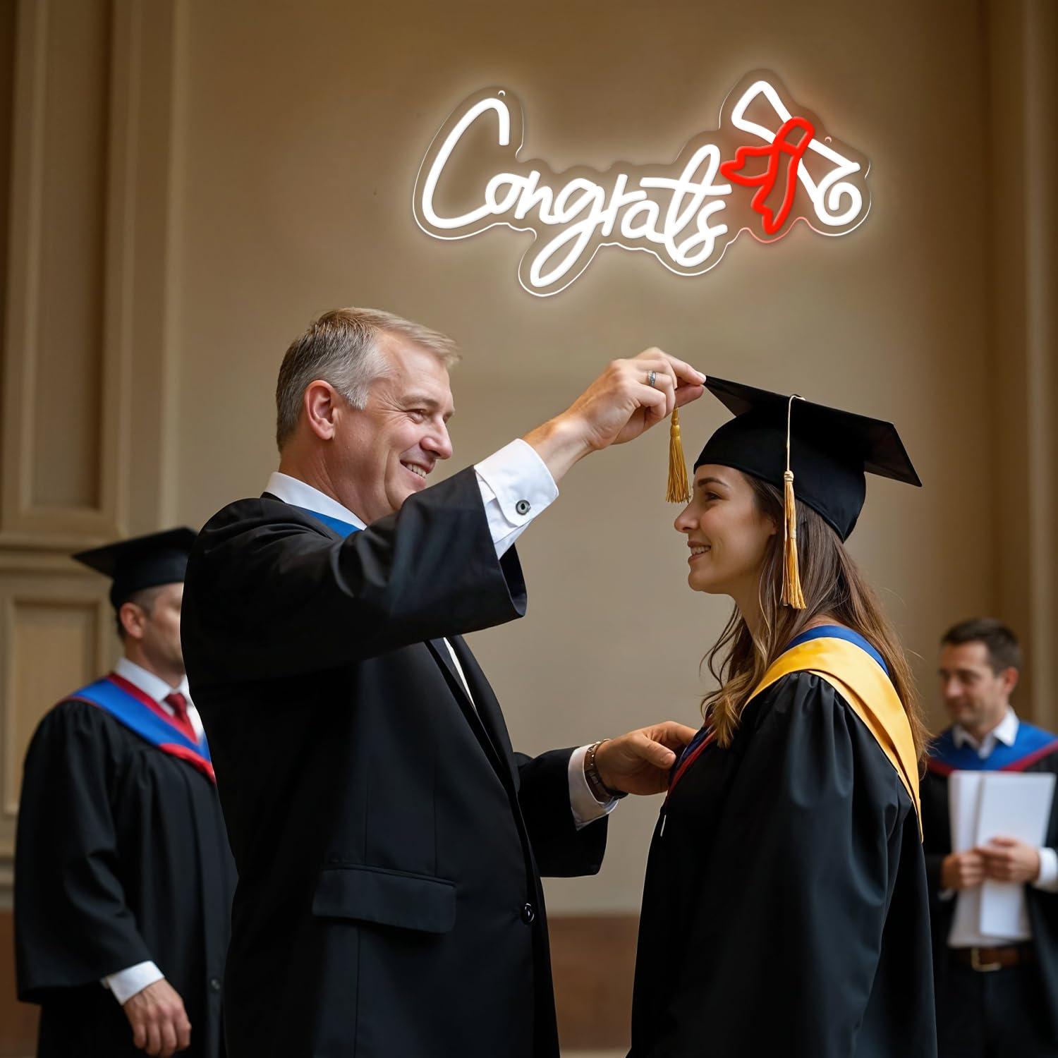 Congrats Graduation Neon Sign  - Neon Sign Party ulasan dan harga