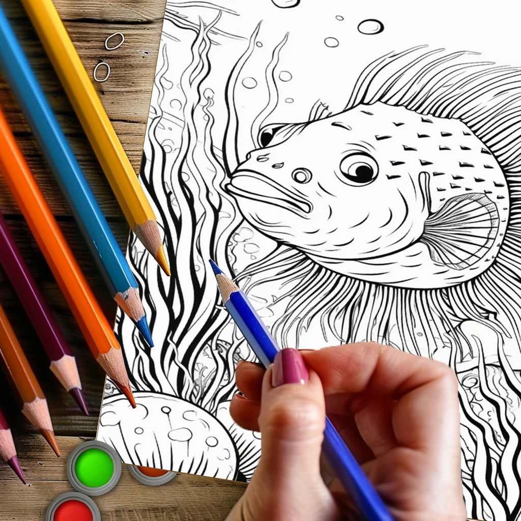 Summer Underwater Coloring Boo - Supply Event ulasan dan harga