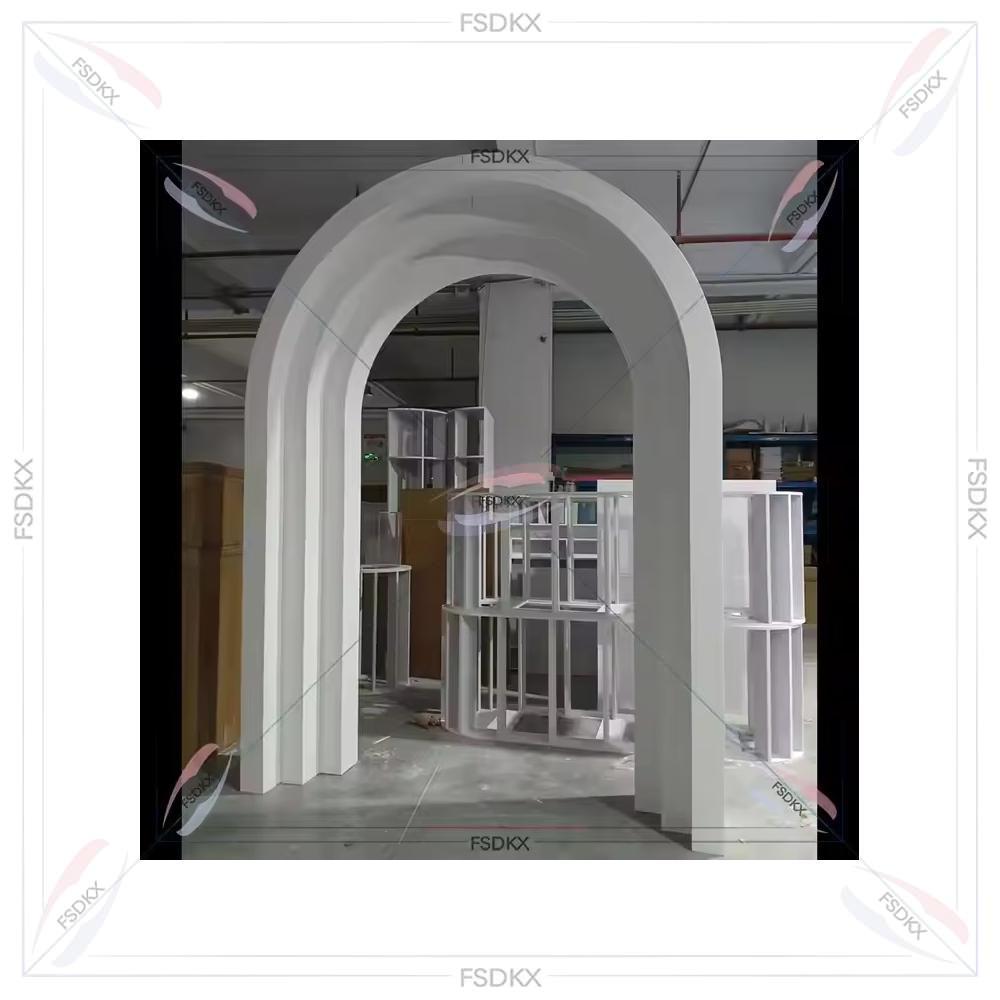 Luxury White  PVC Acrylic Wall - Party Event Supplier ulasan dan harga