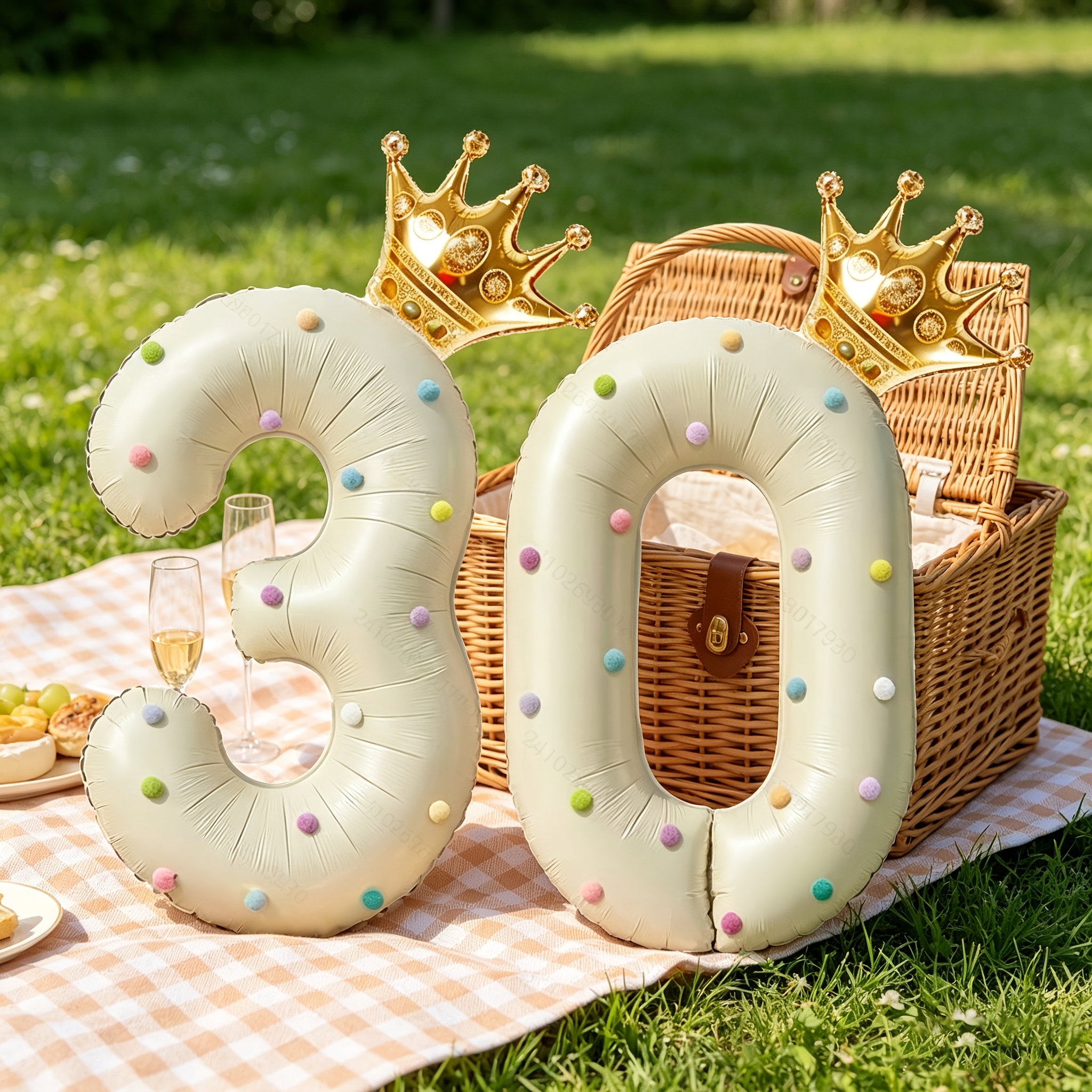 Large 40inch Cream-Colored Num - Party Event Supply Store ulasan dan harga