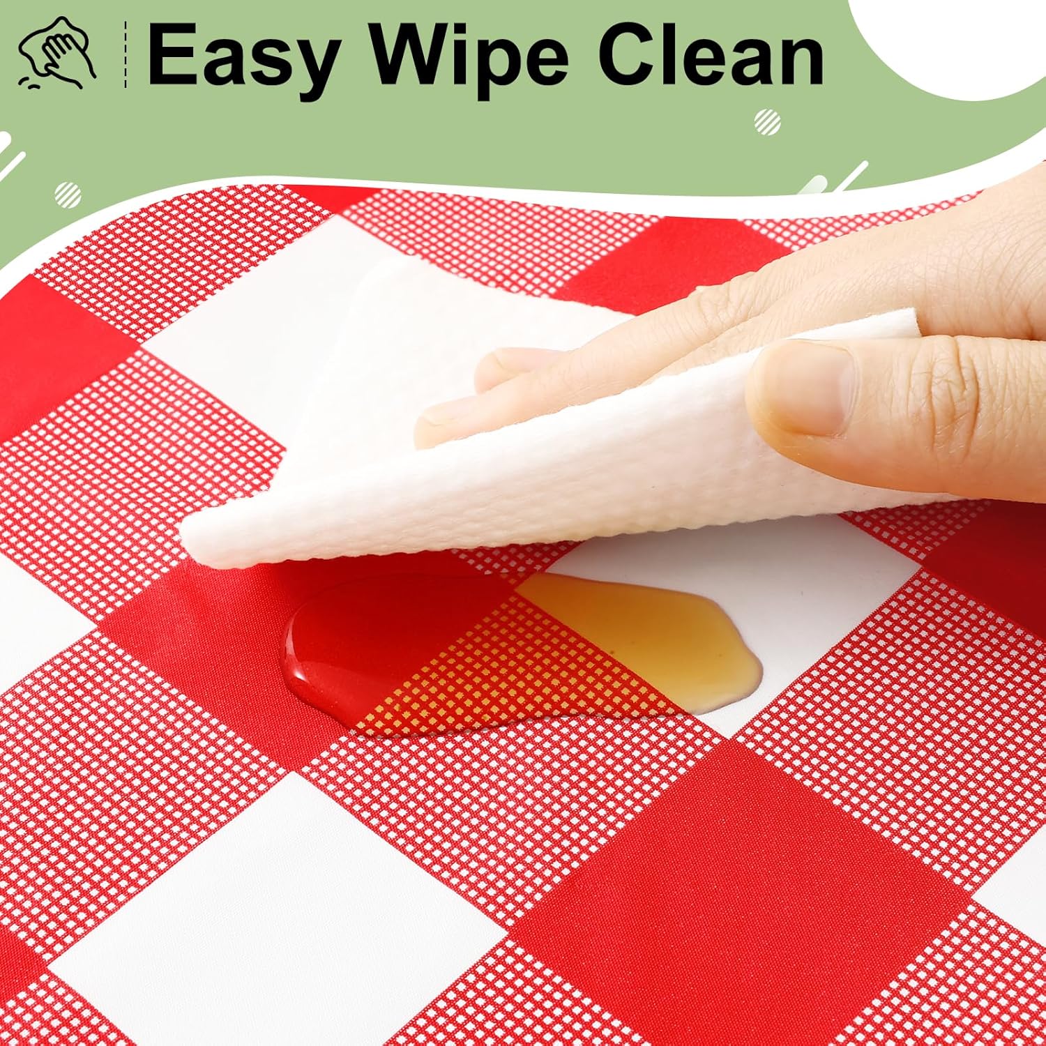 Rectangular Red White Checkere - Table Cloth Disposable ulasan dan harga
