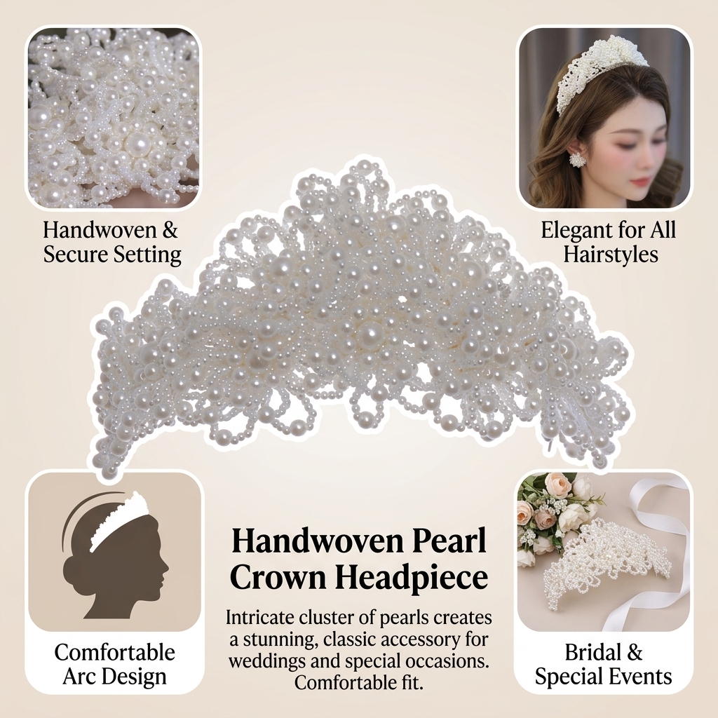 Pearl Crown Headpiece For Wedd - Event Suppliers ulasan dan harga
