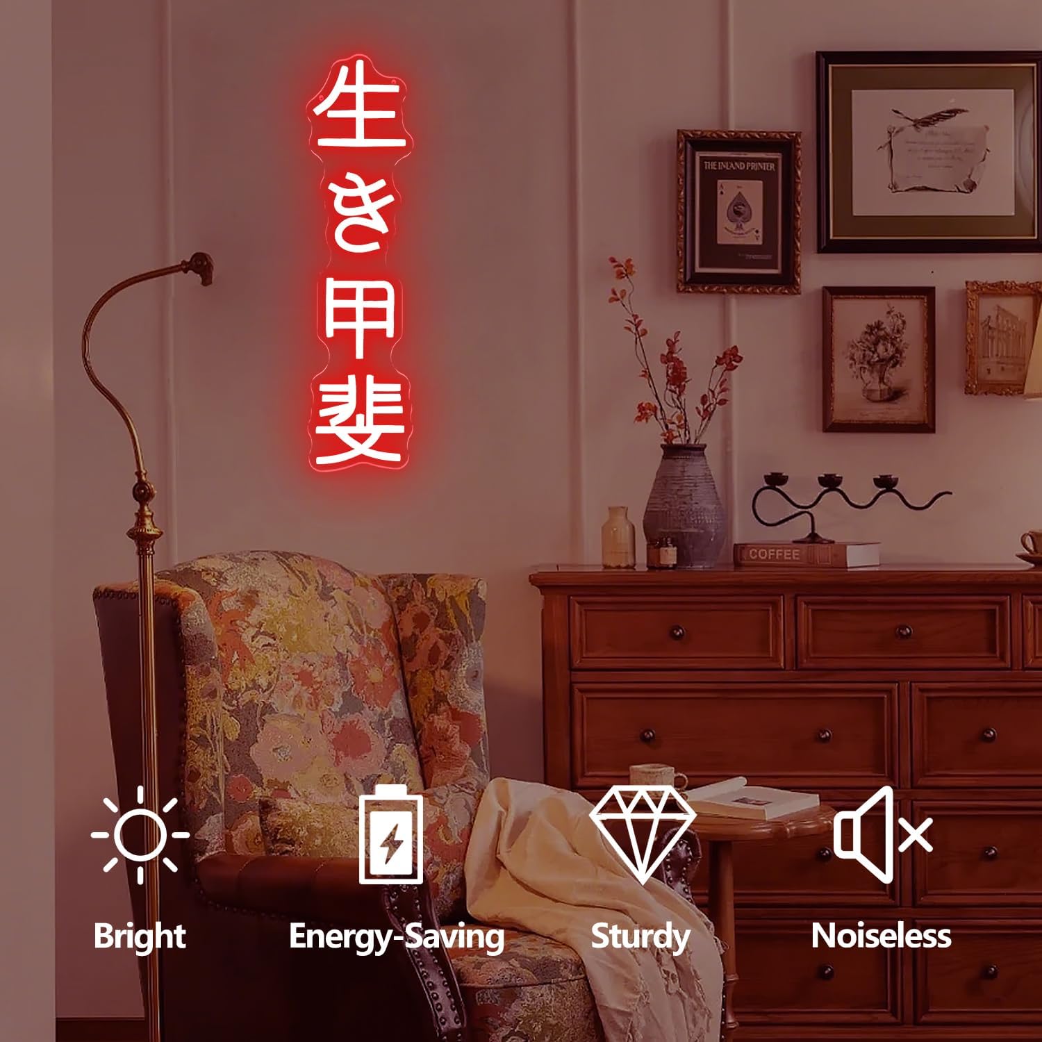 Japanese Birthday Ikigai Neon  - Neon Sign Party ulasan dan harga