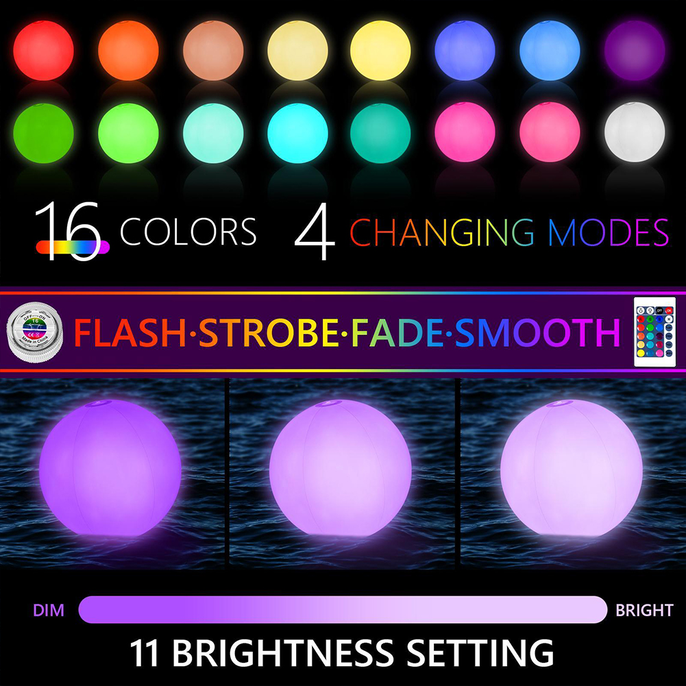 Inflatable Pool Beach Ball Lum - Led Balloon Light ulasan dan harga