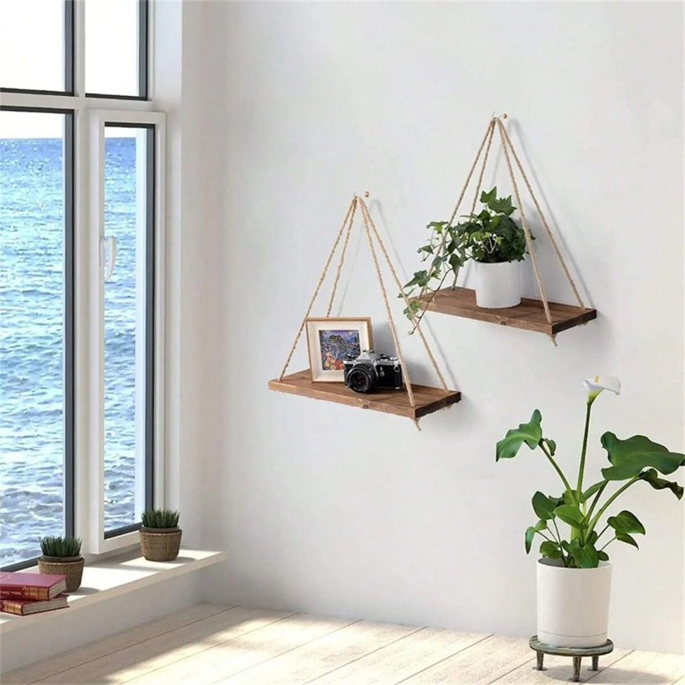 1pc Wood Hanging Shelve Swing  - Flower Wall Panel ulasan dan harga