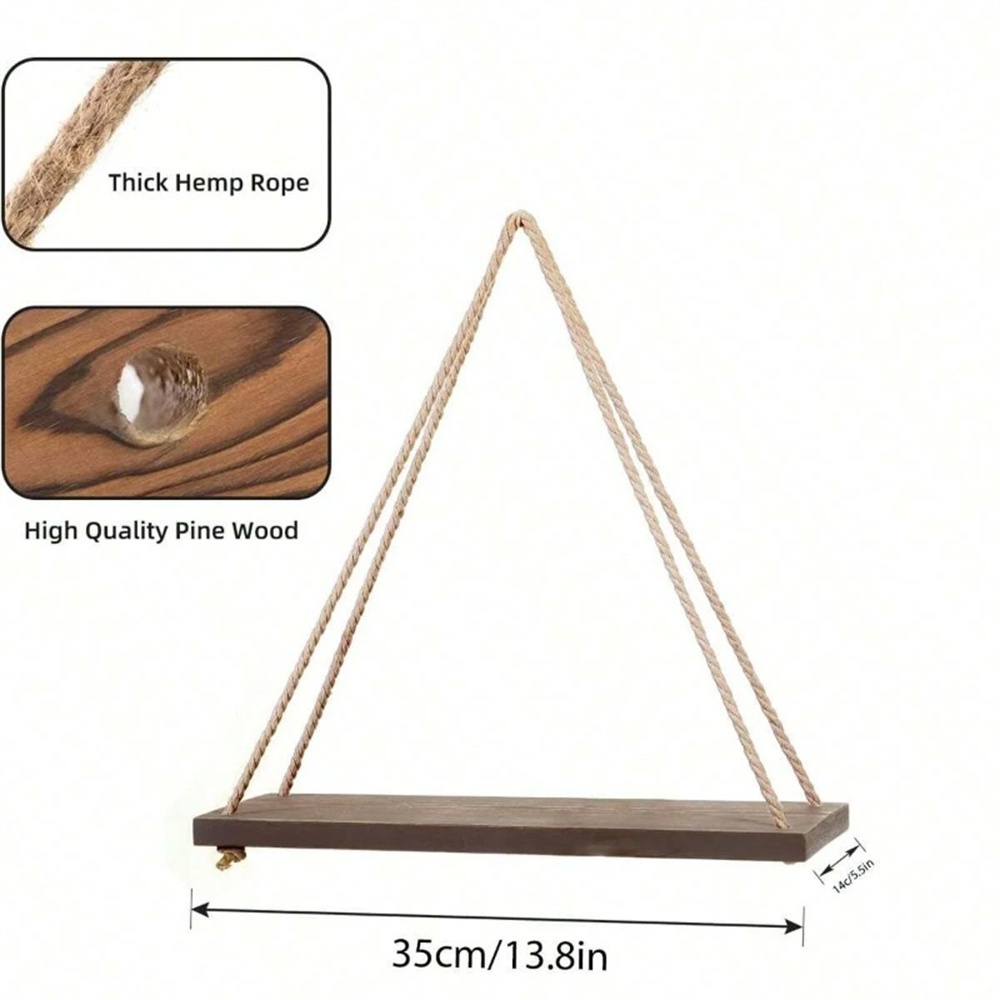 1pc Wood Hanging Shelve Swing  - Flower Wall Panel ulasan dan harga