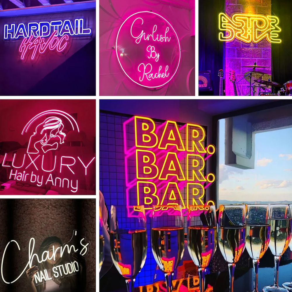 Custom Neon Sign Acrylic LED N - Neon Sign Party ulasan dan harga
