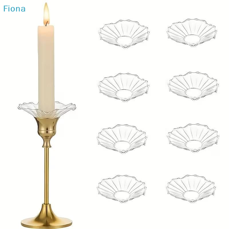 ✔6PCS Glass Bobeches For Candl - Centerpiece Stick ulasan dan harga