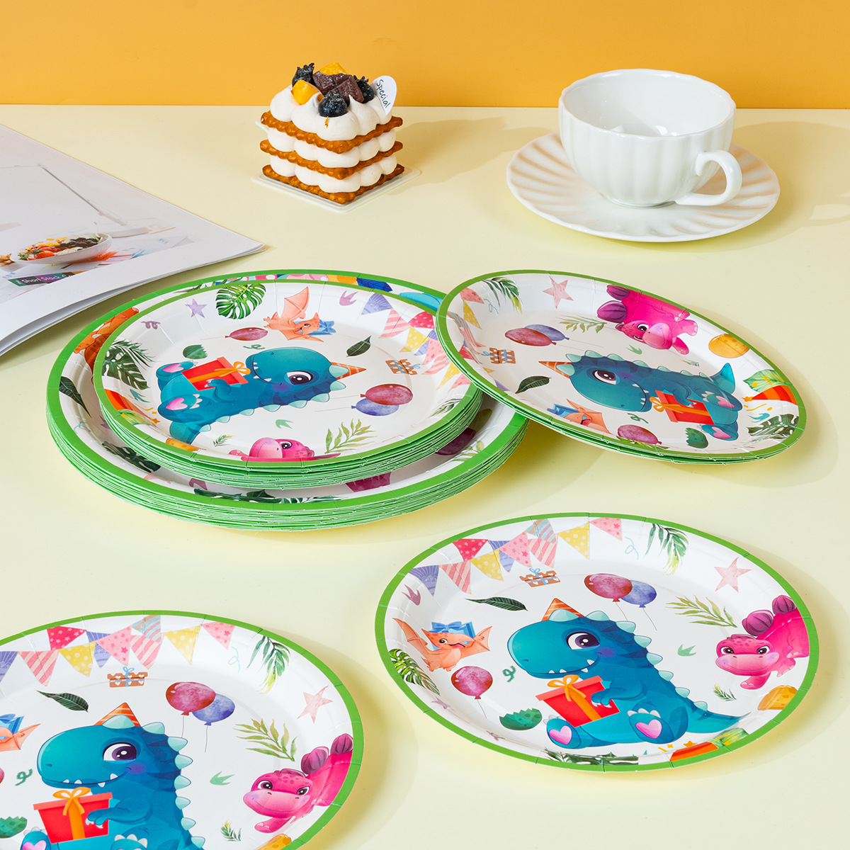 10/25/50Pcs Cute Party Dinosau - Event Party ulasan dan harga